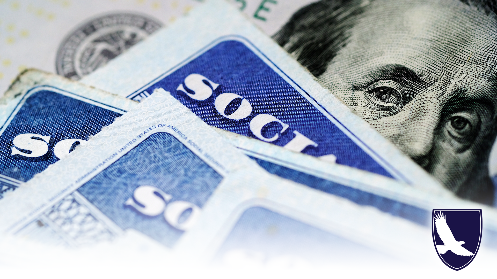 Social Security Cards and 100 dollar bill face